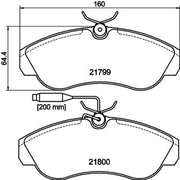 DON Front Brake Pad Set PCP1675