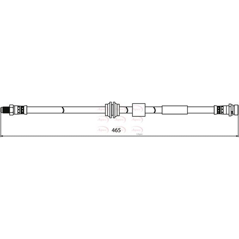 Apec Brake Hydraulic Hose Line Front HOS3929