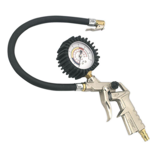 Sealey Tyre Inflator with Clip-On Connector SA924 Sealey  - Town Parts