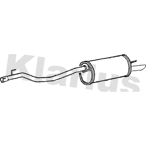 Klarius Box With Tail Pipe Rear VW493K