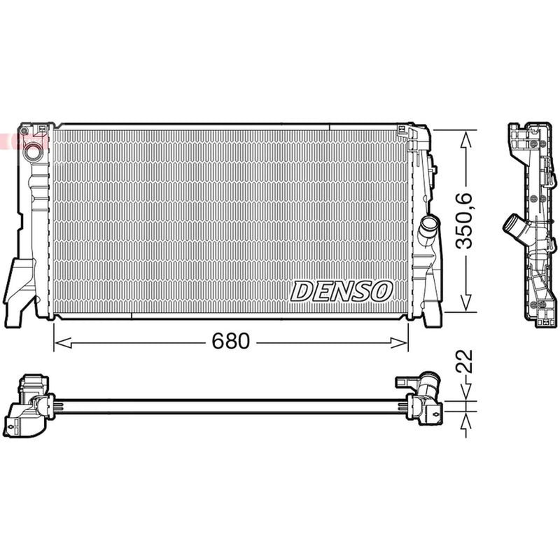 Denso Engine Radiator DRM05118