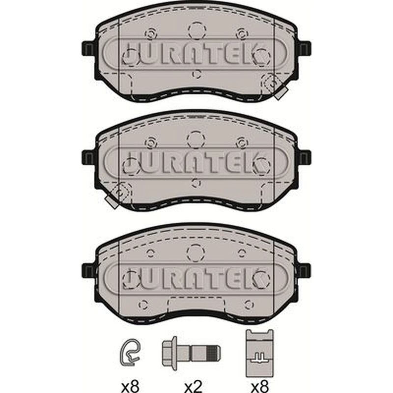 Juratek Front Brake Pad Set JCP8071