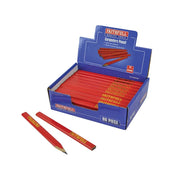 Faithfull Carpenter's Pencils - Red / Medium (Display 80) - FAICPDISPR80
