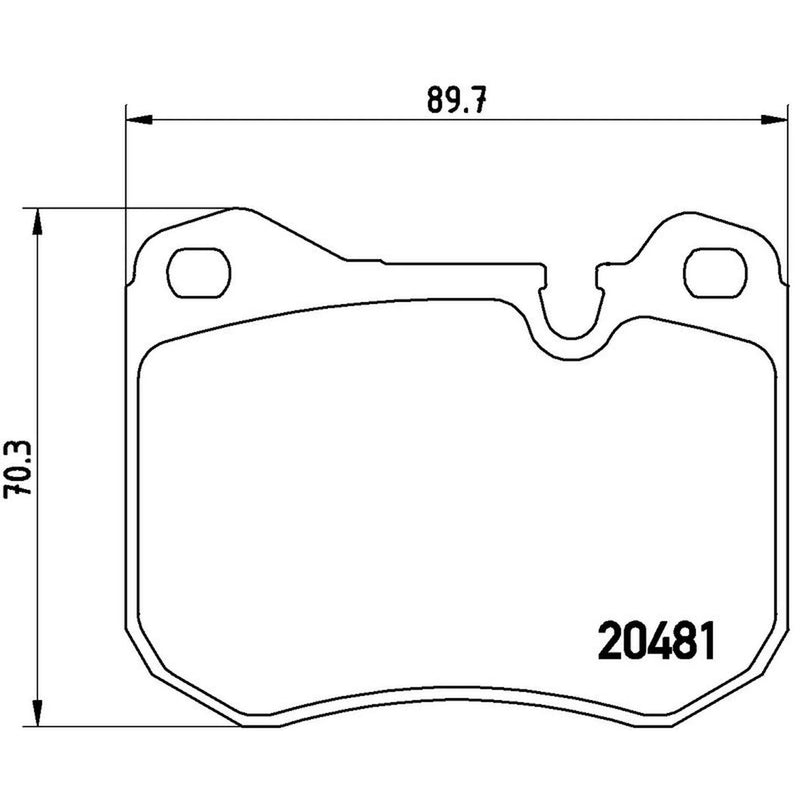 Brembo 4 x Front Brake Pad Set P65002