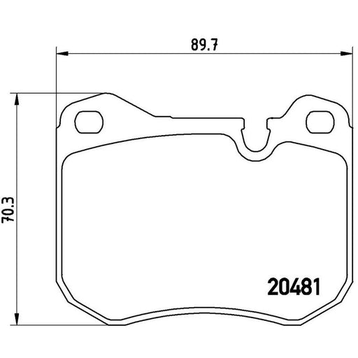 Brembo 4 x Front Brake Pad Set P65002