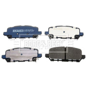 Borg & Beck 4 x Rear Brake Pad Set BBP2607