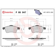 Brembo Front Brake Pad Set P85047