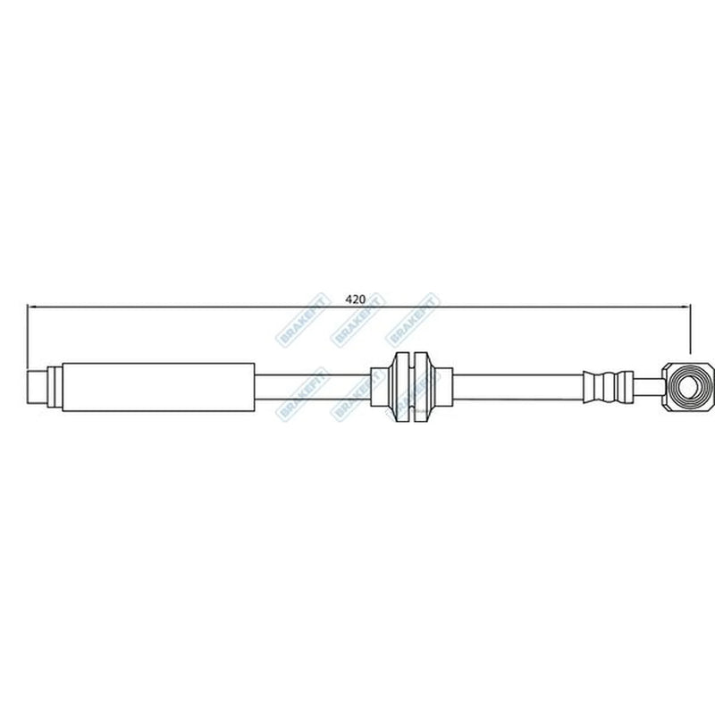 Apec Brake Hydraulic Hose Line Front BHO4245