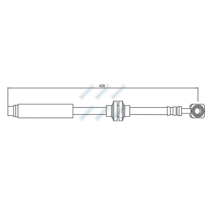 Apec Brake Hydraulic Hose Line Front BHO4245
