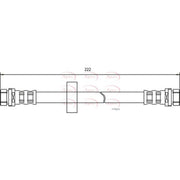 Apec Brake Hydraulic Hose Line Rear HOS3334
