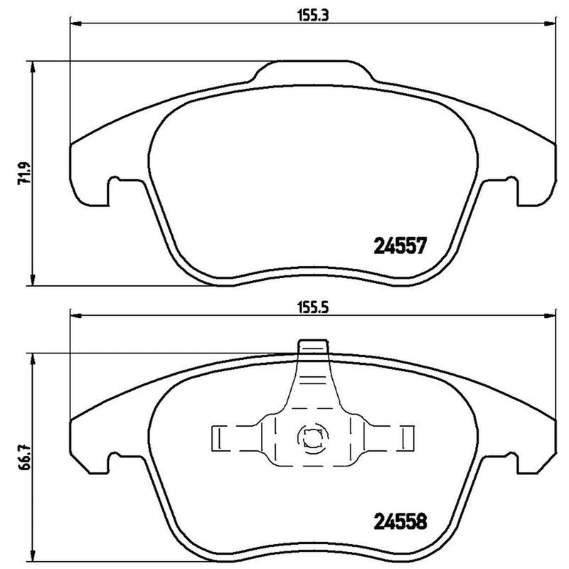 Brembo 4 x Front Brake Pad Set P61086