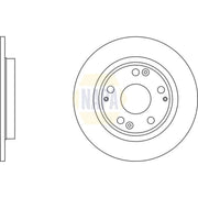 NAPA 2 x Solid Rear Brake Discs NBD5823