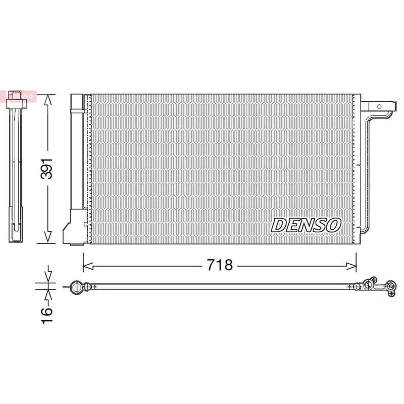 Denso Air Conditioning Condenser DCN10028