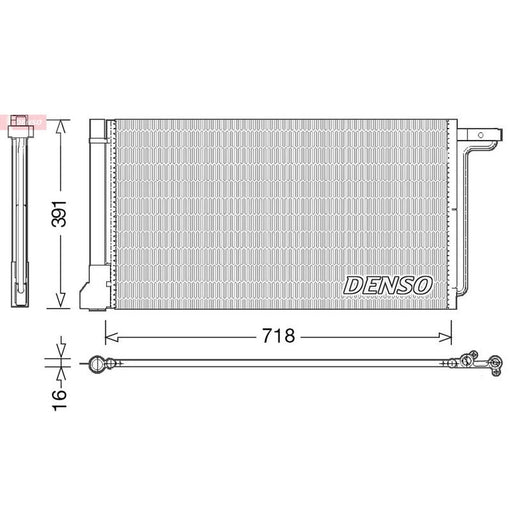 Denso Air Conditioning Condenser DCN10028
