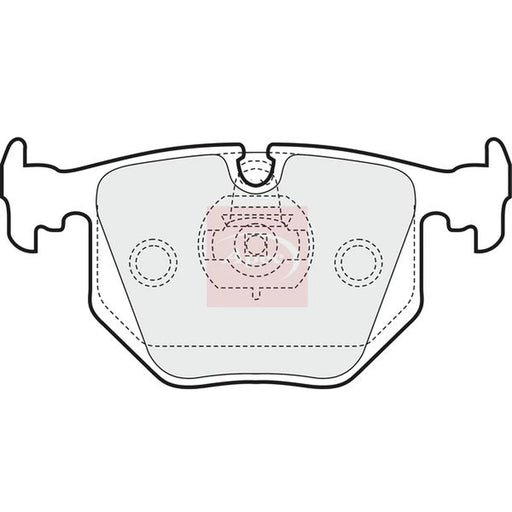 Apec Rear Brake Pad Set PAD1431