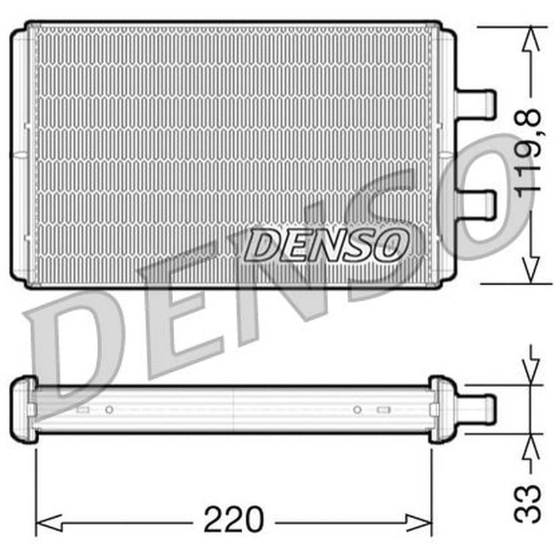 Denso Heater Matrix Core Heat Exchanger DRR12007
