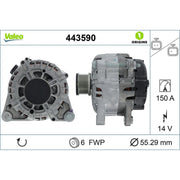 Valeo Car Alternator 12V 443590