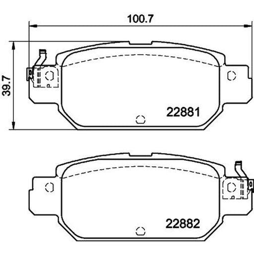 Mintex Brake Pad Set MDB4225