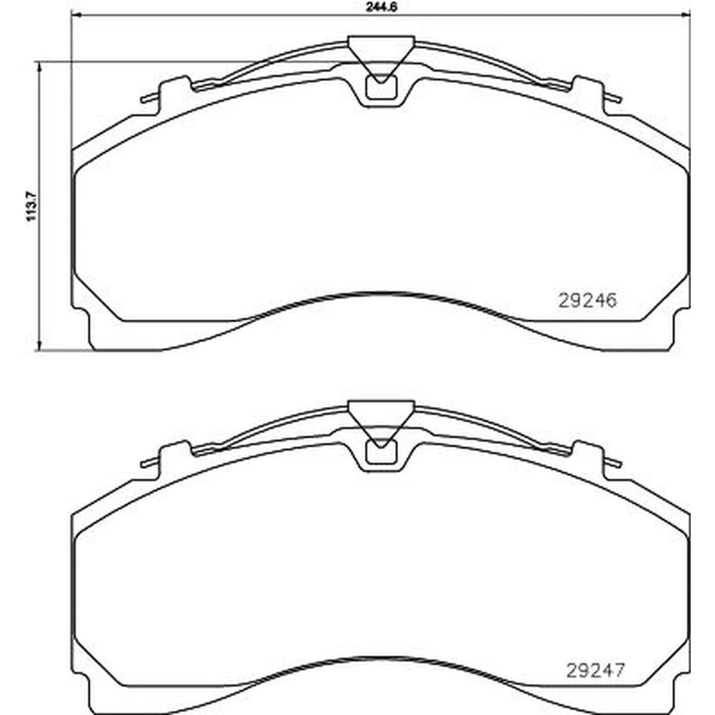 Textar Front Brake Pad Set 2924601