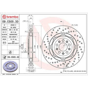 Brembo Aluminium Front Brake Disc Hub Brake Discs 09.C505.33