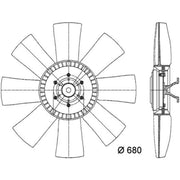 Mahle Engine Cooling Fan CFF 434 000P