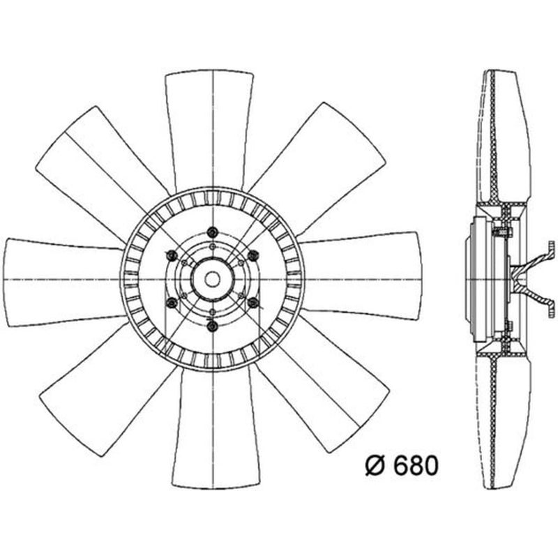 Mahle Engine Cooling Fan CFF 434 000P