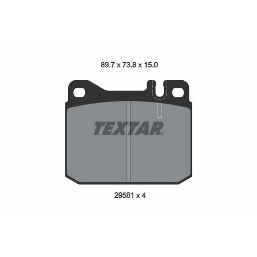 Textar Rear Brake Pad Set 2958104
