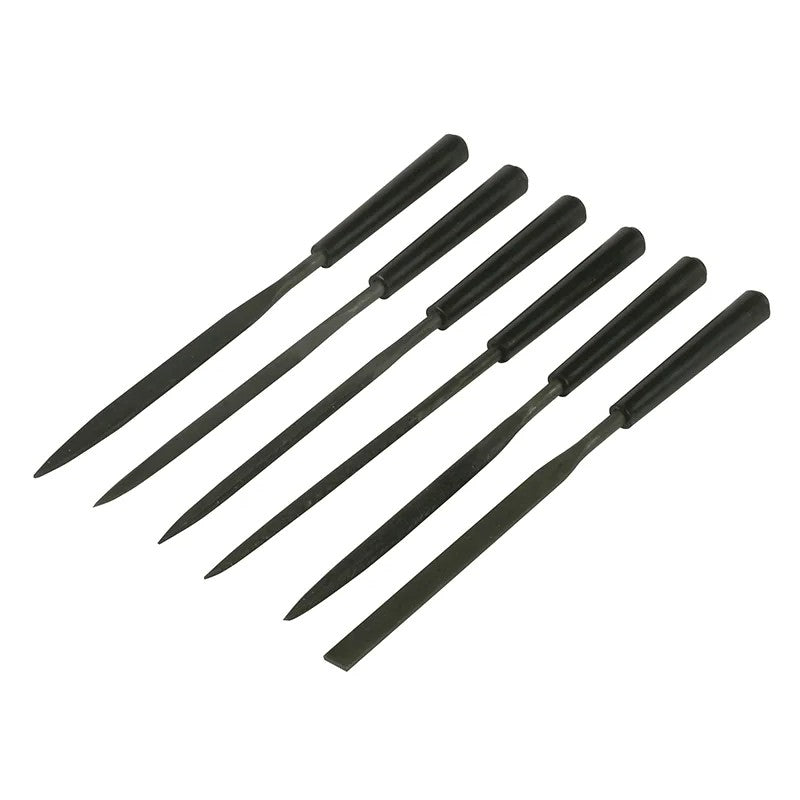 STANLEY® Hand Tools Needle File Set 6 Piece 150mm (6in) - 0-22-500
