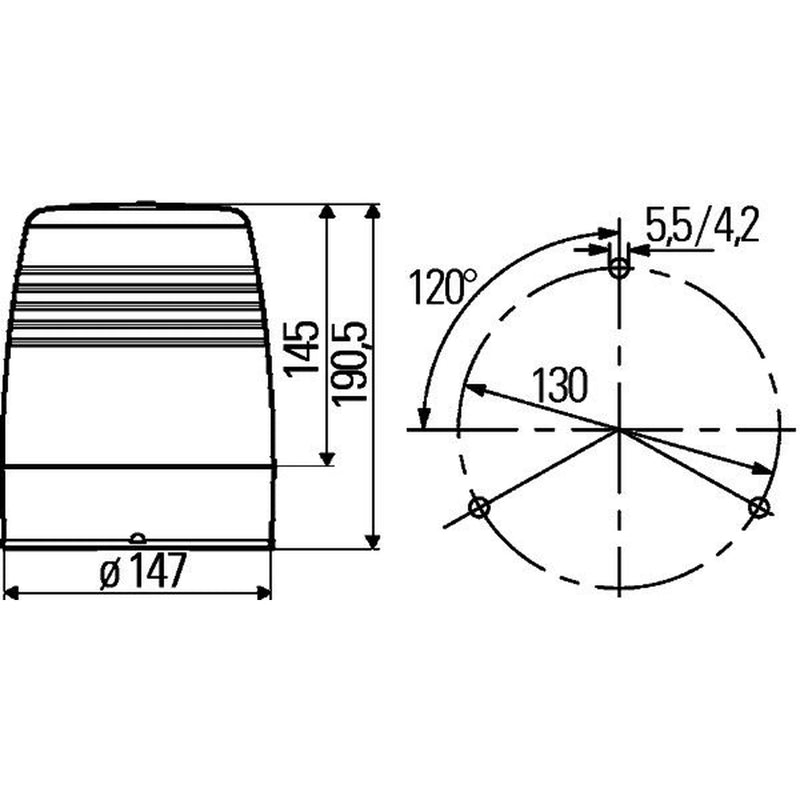Hella Rotating Beacon Wide High 2RL 008 965-001