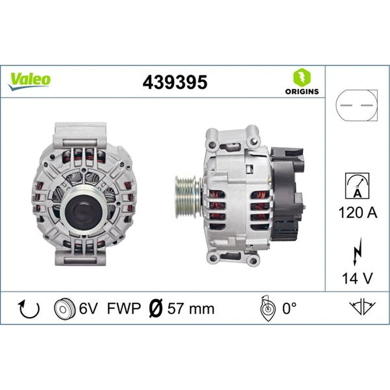 Valeo Car Alternator 12V 439395