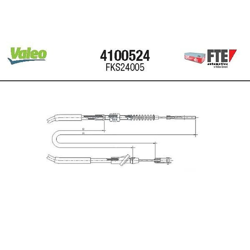 Valeo Clutch Control Cable Pull 4100524