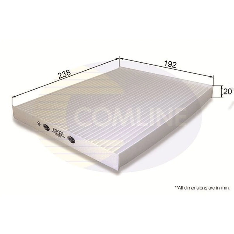 Comline Cabin Air Filter (Pollen Filter) EKF324