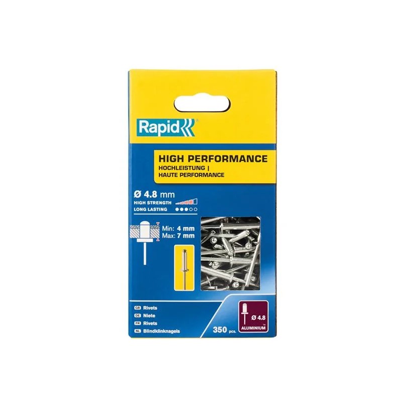 Rapid High Performance Rivets 4.8 x 10mm (Box 350) - 5001435