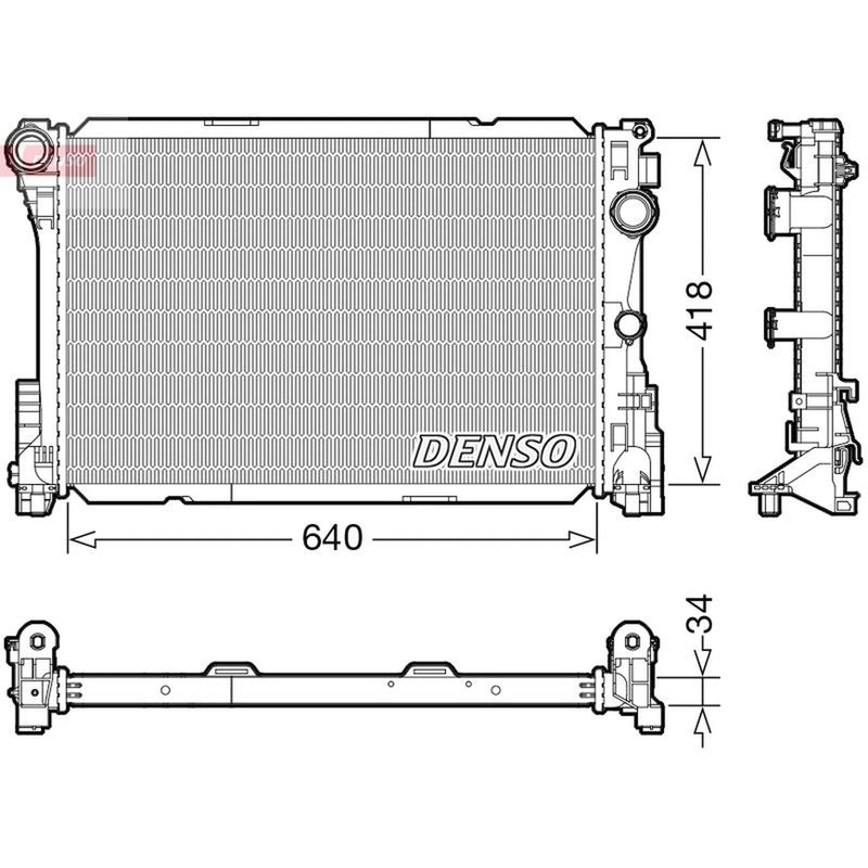 Denso Engine Radiator DRM17115