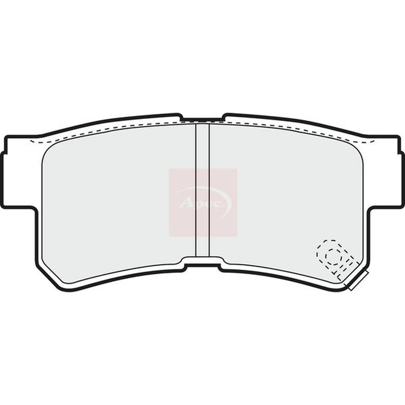 Apec Rear Brake Pad Set PAD1245