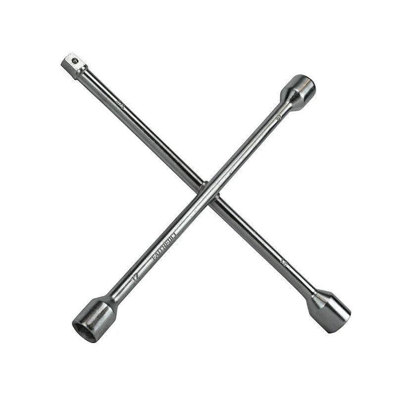 Faithfull 4-Way Wheel Brace Chrome Plated 14in - FAIAUWB4WC