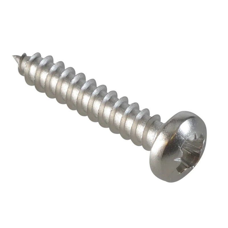 ForgeFix Self-Tapping Screw Pozi Compatible Pan Head SS 3/4in x 6 ForgePack 40