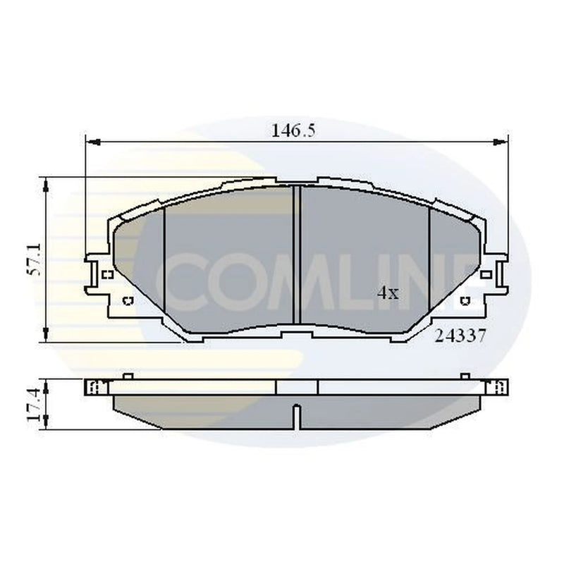 Comline Front Brake Pad Set CBP01625