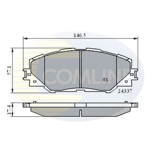 Comline Front Brake Pad Set CBP01625