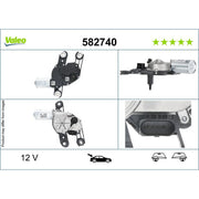 Valeo Front/Rear Wiper Motor Rear 582740