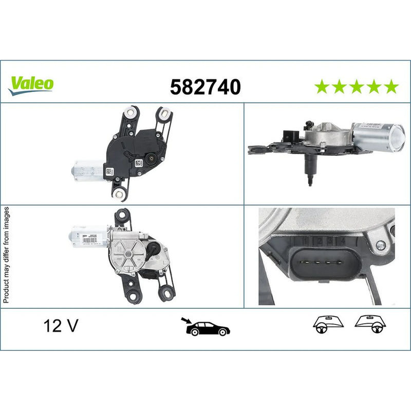 Valeo Front/Rear Wiper Motor Rear 582740