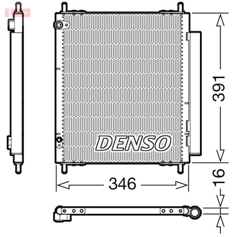 Denso Air Conditioning Condenser DCN07003