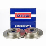 Borg & Beck 2 x Solid Rear Brake Discs BBD4295