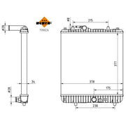 NRF Engine Radiator 53862A