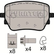 Juratek Rear Brake Pad Set JCP8592