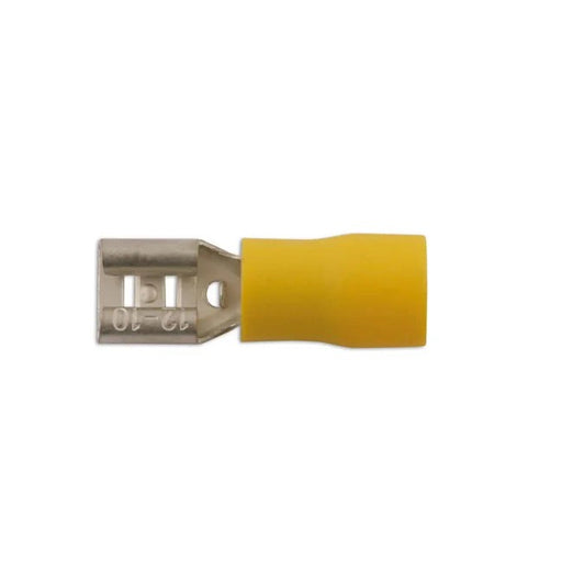 Connect Yellow Female Push On Insulated Terminal 6.3mm 10pc - CPL