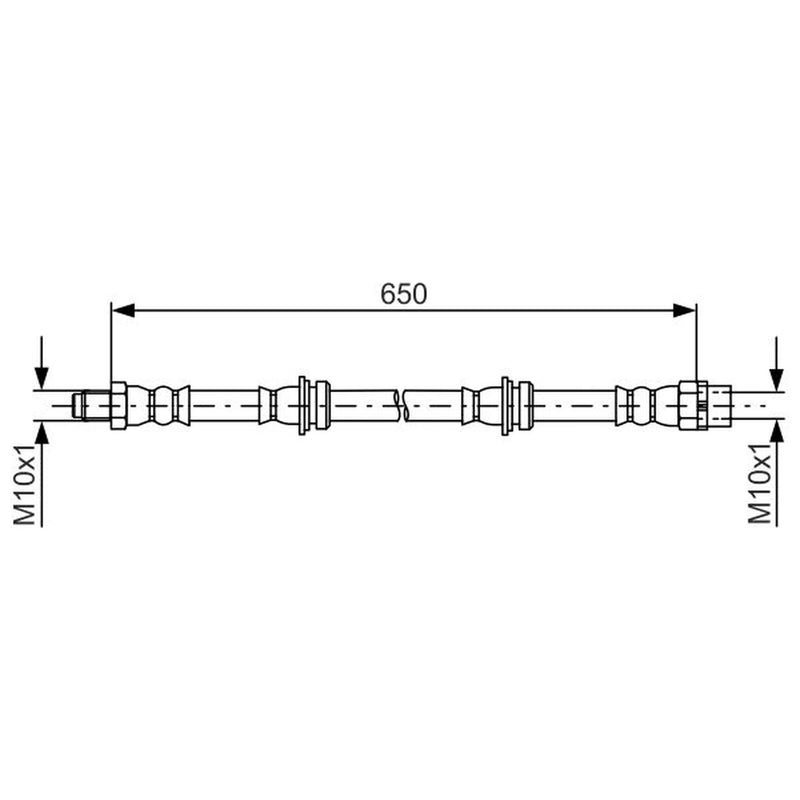 Bosch Brake Hydraulic Hose Line Rear 1 987 481 782