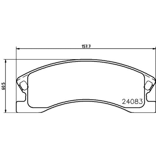 DON Front Brake Pad Set PCP1953