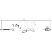 Apec Handbrake Cable Right Rear CAB1037