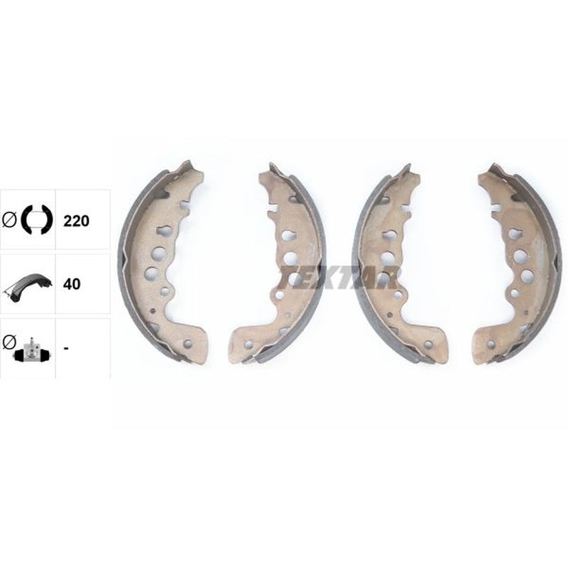 Textar Brake Shoe Set Axle Kit 91057600